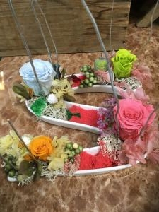 プリザーブドフラワー教室やりました。｜「花のデパート金花」　（岐阜県各務原市の花キューピット加盟店 花屋）のブログ